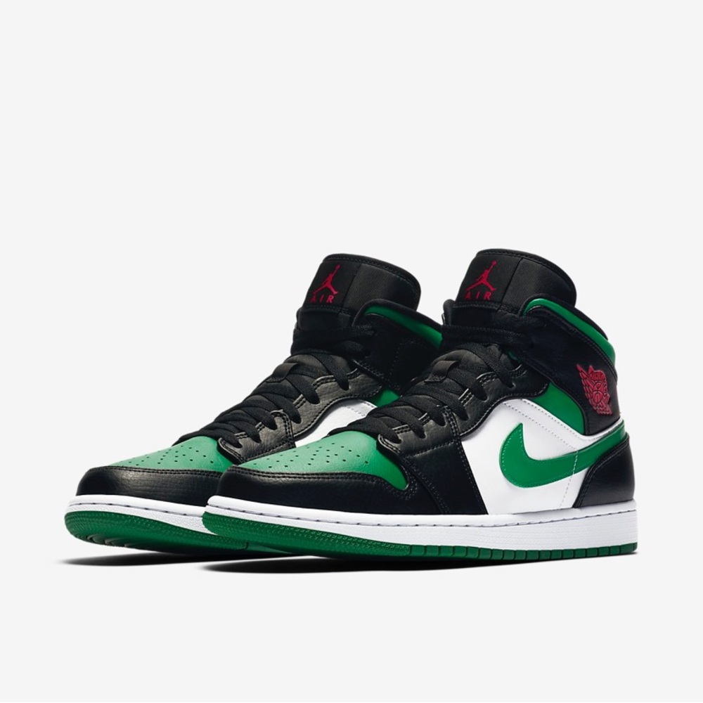 Air Jordan 1 mid green gym red Sz 8M/9.5W BNIB
